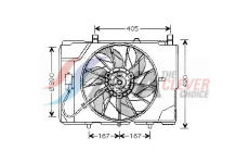 Větrák, chlazení motoru AVA Clever Choice MS7501