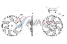 Větrák, chlazení motoru AVA Clever Choice MS7782