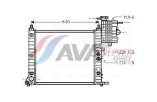 Chladič, chlazení motoru AVA Clever Choice MSA2218