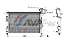 Chladič, chlazení motoru AVA Clever Choice MSA2248