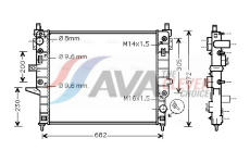Chladič, chlazení motoru AVA Clever Choice MSA2271