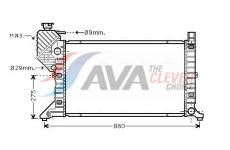 Chladič, chlazení motoru AVA Clever Choice MSA2300