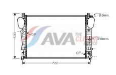 Chladič, chlazení motoru AVA Clever Choice MSA2309
