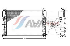 Chladič, chlazení motoru AVA Clever Choice MSA2342