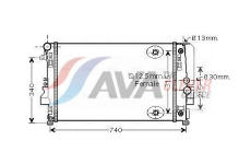 Chladič, chlazení motoru AVA Clever Choice MSA2460
