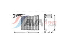 Výměník tepla, vnitřní vytápění AVA Clever Choice MSA6372