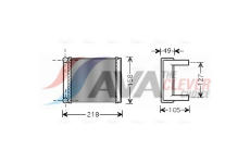 Výměník tepla, vnitřní vytápění AVA Clever Choice MSA6385