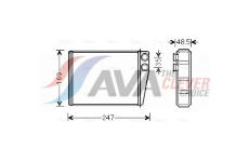 Výměník tepla, vnitřní vytápění AVA Clever Choice MSA6673