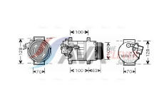 Kompresor, klimatizace AVA Clever Choice MSAK404