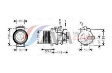Kompresor, klimatizace AVA Clever Choice MSAK431