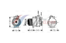 Kompresor, klimatizace AVA Clever Choice MSAK560