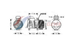 Kompresor, klimatizace AVA Clever Choice MSAK583