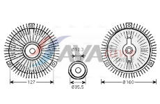 Spojka, větrák chladiče AVA Clever Choice MSC408