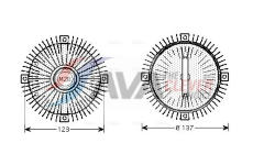 Spojka, větrák chladiče AVA Clever Choice MSC411
