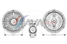 Spojka, větrák chladiče AVA Clever Choice MSC417