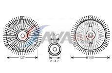Spojka, větrák chladiče AVA Clever Choice MSC414