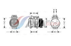 Kompresor, klimatizace AVA Clever Choice MSK083