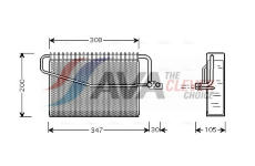 Výparník, klimatizace AVA Clever Choice MSV455