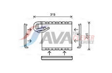 Výparník, klimatizace AVA Clever Choice MSV550