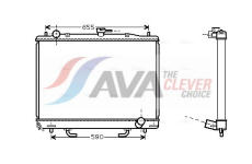 Chladič, chlazení motoru AVA Clever Choice MT2163