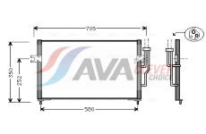 Kondenzátor, klimatizace AVA Clever Choice MT5100