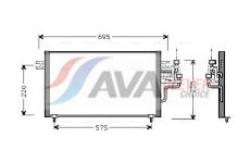 Kondenzátor, klimatizace AVA Clever Choice MT5119