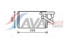 Výměník tepla, vnitřní vytápění AVA Clever Choice MT6259