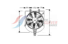 Větrák, chlazení motoru AVA Clever Choice MT7501