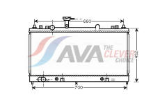 Chladič, chlazení motoru AVA Clever Choice MZ2163