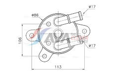 Chladič oleje, automatická převodovka AVA Clever Choice MZ3301