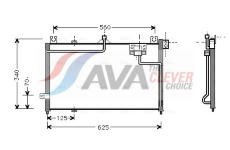 Kondenzátor, klimatizace AVA Clever Choice MZ5125