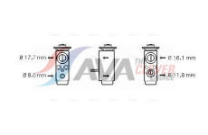 Expanzní ventil, klimatizace AVA Clever Choice OL1352