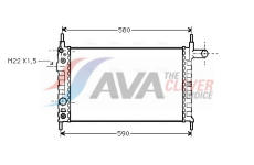 Chladič, chlazení motoru AVA Clever Choice OL2163