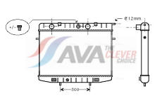 Chladič, chlazení motoru AVA Clever Choice OL2175