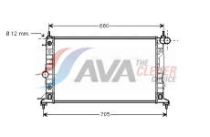 Chladič, chlazení motoru AVA Clever Choice OL2324