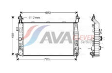 Chladič, chlazení motoru AVA Clever Choice OL2348