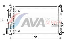 Chladič, chlazení motoru AVA Clever Choice OL2547