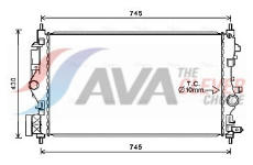 Chladič, chlazení motoru AVA Clever Choice OL2683