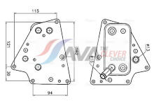 Olejový chladič, motorový olej AVA Clever Choice OL3748