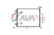 Kondenzátor, klimatizace AVA Clever Choice OL5480