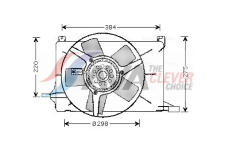 Větrák, chlazení motoru AVA Clever Choice OL7502