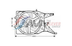 Větrák, chlazení motoru AVA Clever Choice OL7513
