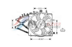 Větrák, chlazení motoru AVA Clever Choice OL7521