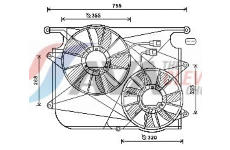 Větrák, chlazení motoru AVA Clever Choice OL7571