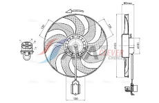 Větrák, chlazení motoru AVA Clever Choice OL7751