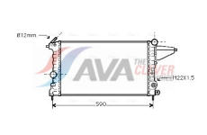 Chladič, chlazení motoru AVA Clever Choice OLA2161