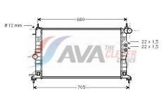Chladič, chlazení motoru AVA Clever Choice OLA2244