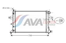 Chladič, chlazení motoru AVA Clever Choice OLA2254