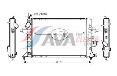 Chladič, chlazení motoru AVA Clever Choice OLA2294