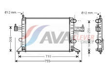 Chladič, chlazení motoru AVA Clever Choice OLA2303